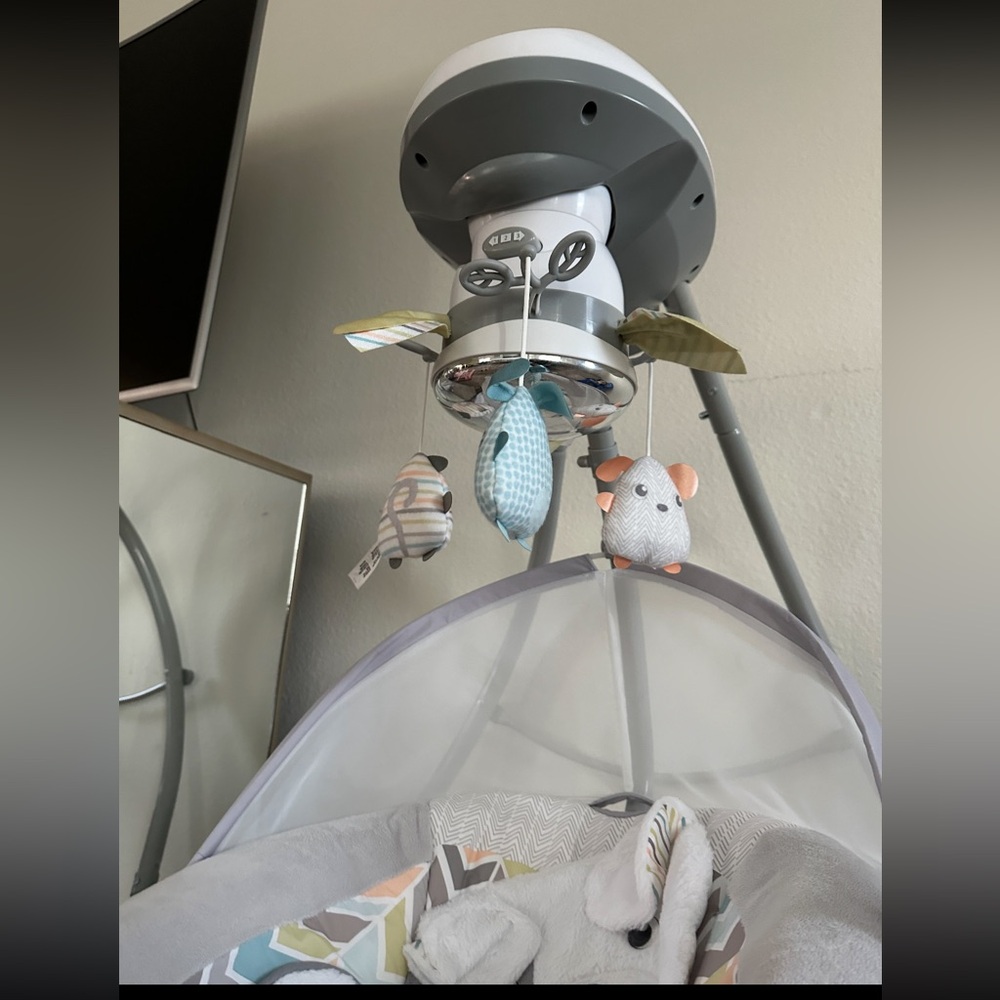 Fisher-Price Gray and Blue Baby Mobile